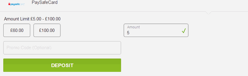paysafecard deposit to betting site example
