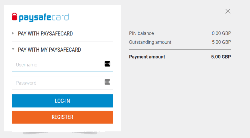 my paysafecard deposit to betting site example