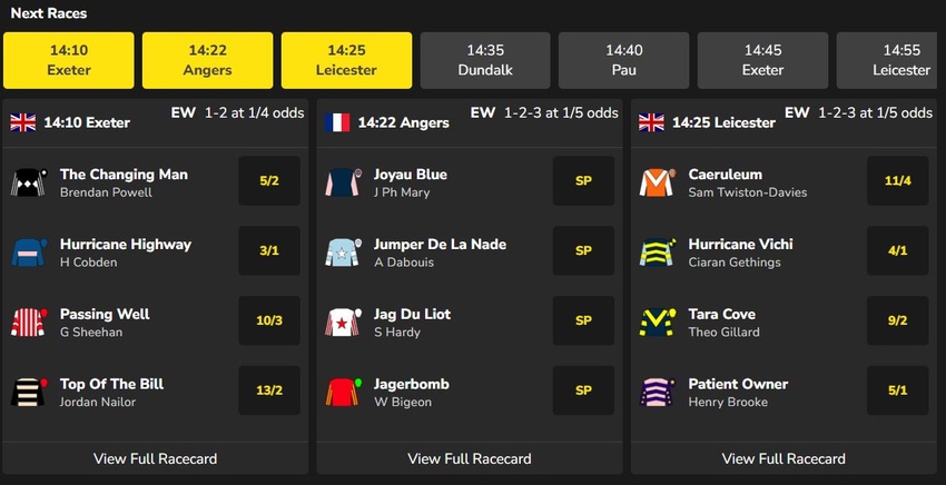 BetGoodwin Sports Betting Markets