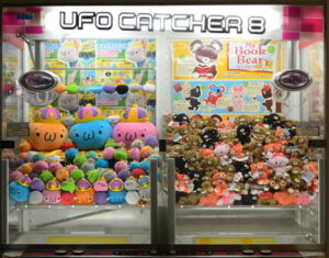 arcade grabber with cuddly toys