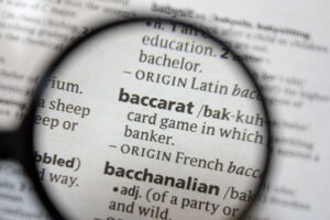 baccarat word