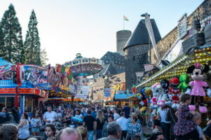 fair ground packed with games