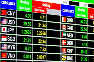 currency exchange price board