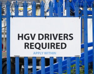 hgv drivers required sign