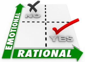 rational emotional plotted on graph