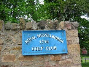 royal musselburgh golf club 1774 sign