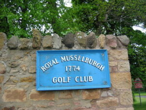 royal musselburgh golf club 1774 sign