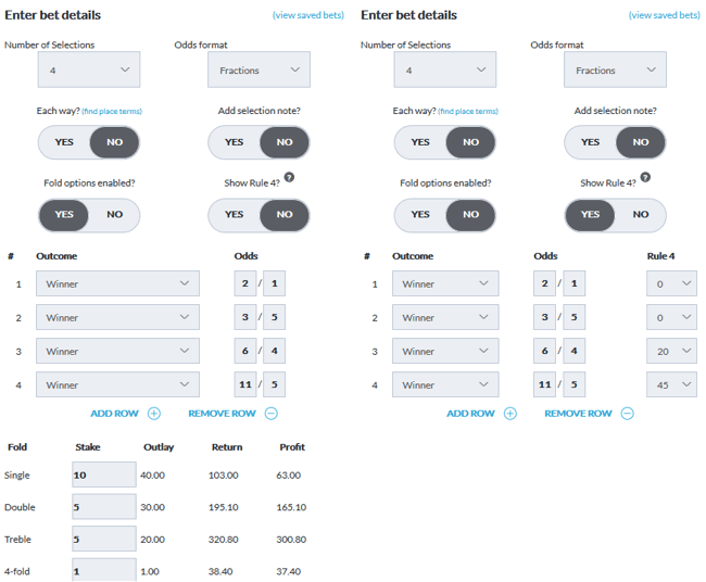 BetVictor Bet Calculator Example