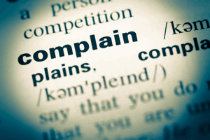 complain