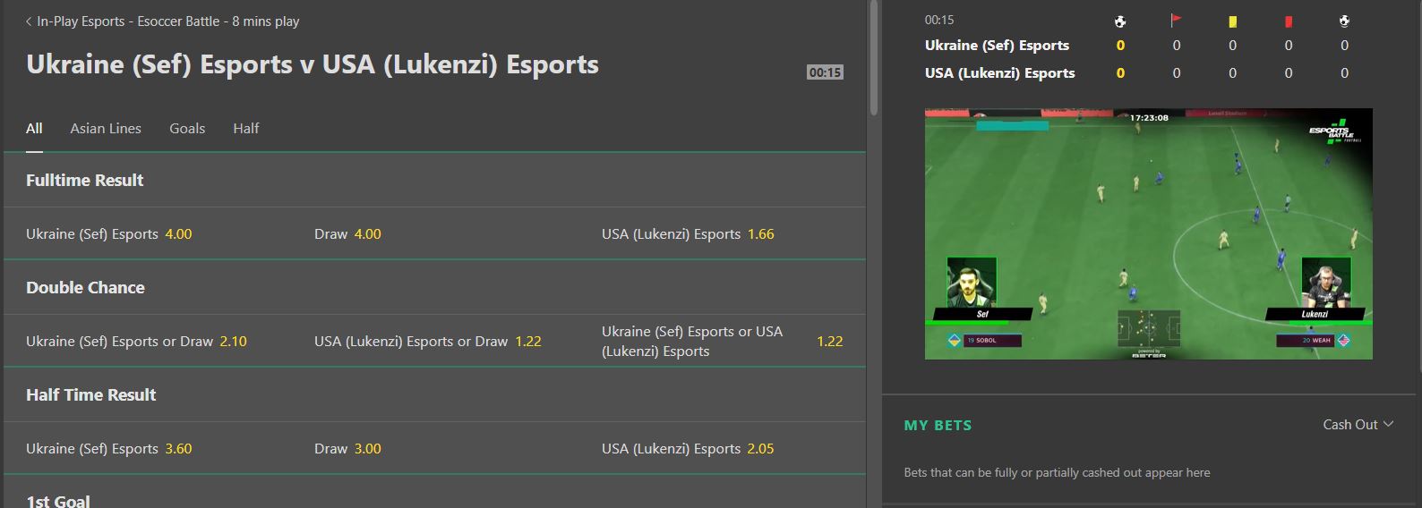 esports live inplay