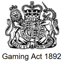 gaming act 1892