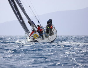 sailing on a windy day