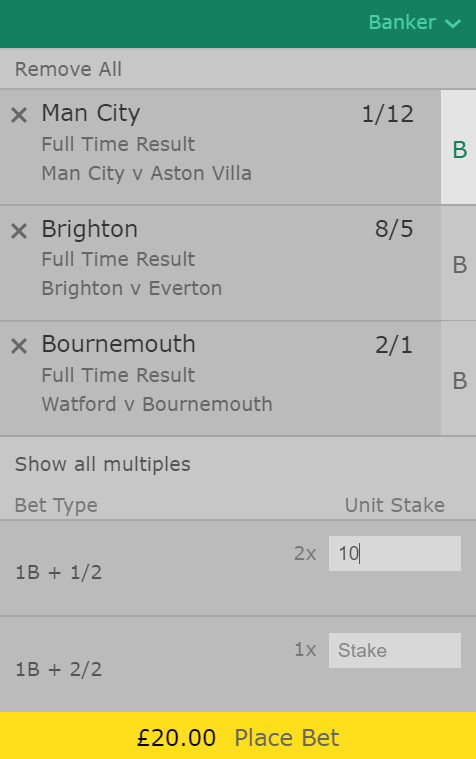 banker bet example