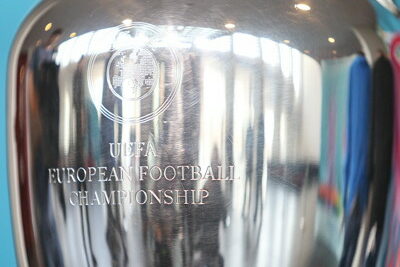 european football championship engraving on trophy