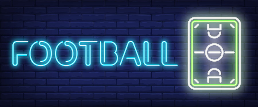 football neon lights