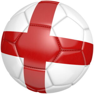 football with england flag