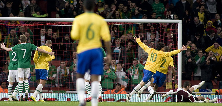 ireland own goal against brazil