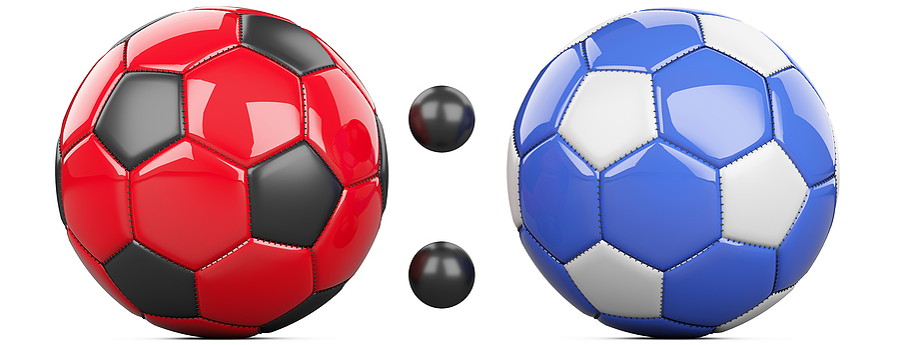 nil nil draw shown using footballs