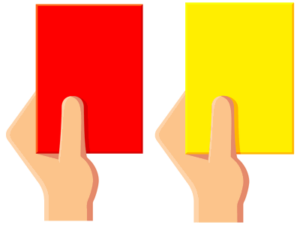 red and yellow cards