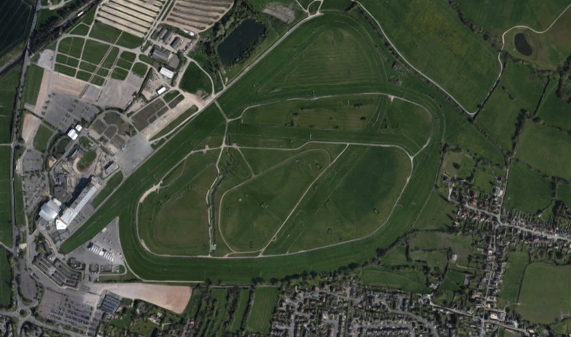 cheltenham racecourse from the air