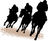 flat racing silhouette 