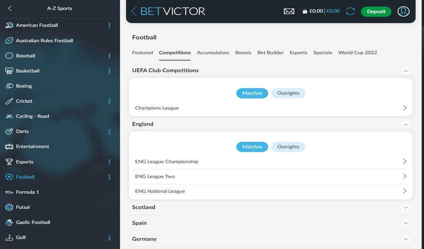 betvictor sports 