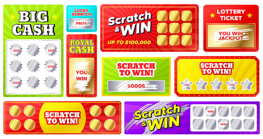 collection of scratch cards