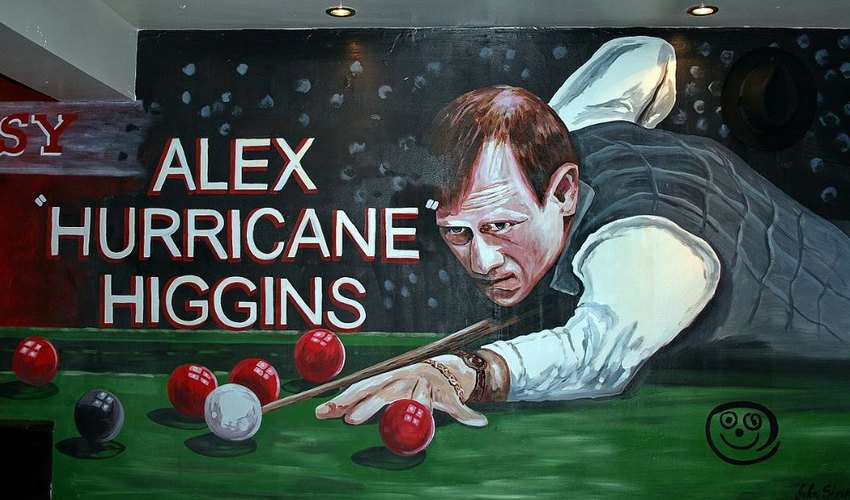 alex higgins mural