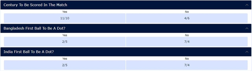 cricket special betting