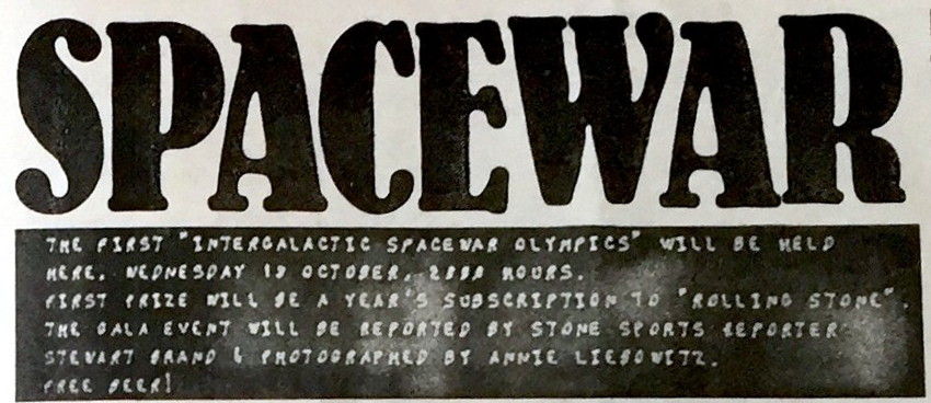 esports intergalactic spacewar 1972