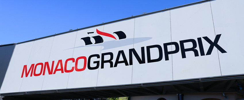 f1 monaco grand prix sign