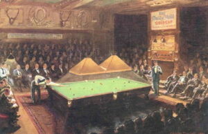 snooker old painting