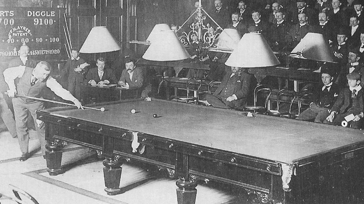snooker old photograph