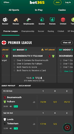 Bet365 Mobile 25