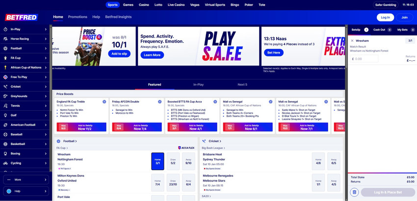 Betfred Website 2026