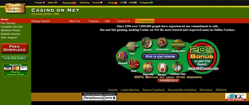 Early Online Casino Website
