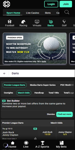 Grosvenor Sports Mobile App