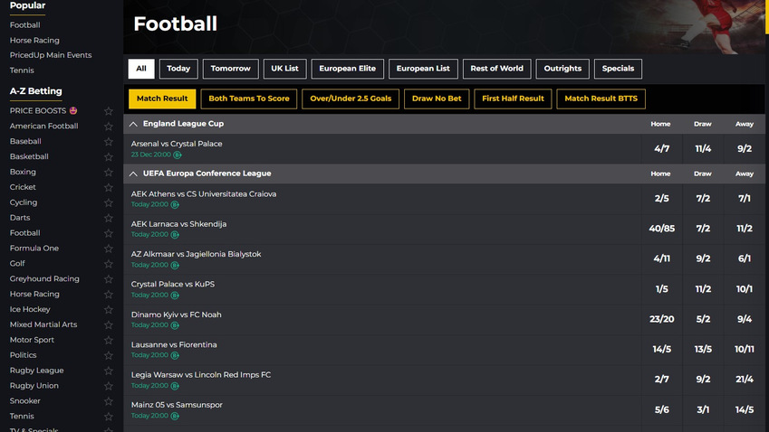 PricedUp Betting Markets