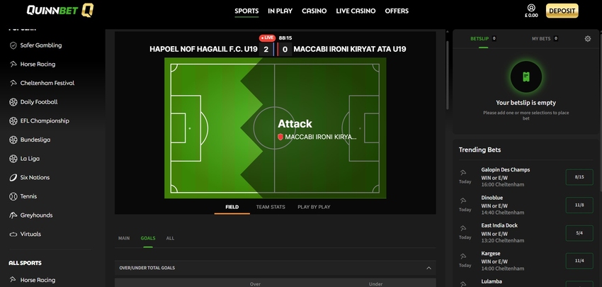 Quinnbet review live betting