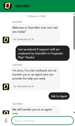 Quinnbet support