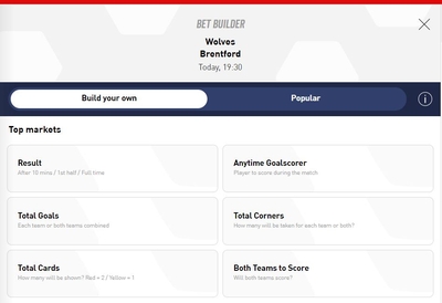 Virgin Bet Bet Builder