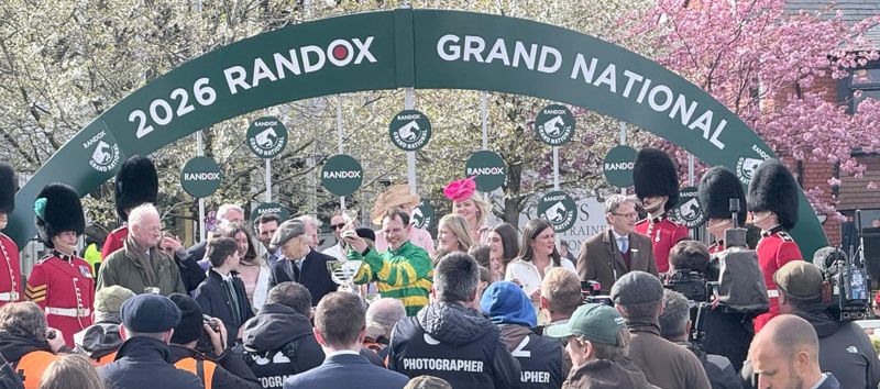 willie mullins trained i am maximus ridden by paul townend win 2026 grand national trophy presentation